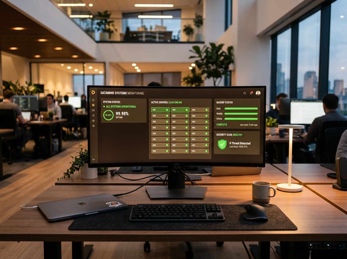Website maintenance dashboard